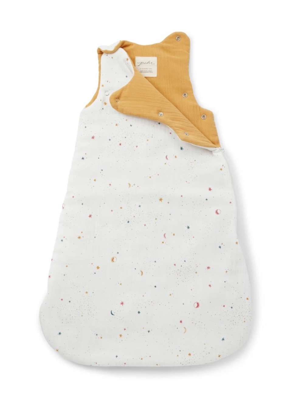 Pehr 1.7 Tog Sleep Bag 0-9 Months Celestial Moon Stars Organic Cotton Sleep Sack